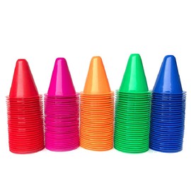 Slalom Hat, 50 Pieces Plastic Sports Training Traffic Cones Skating Training Road Barrier Traffic Road Skating Accessories for Roller Skating and Skating Practice