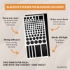 SleepBetterCo Blackout Stickers - 100 pcs, Light Blocking & Dimming