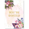Soiceu Floral Retirement Party Invitations with Envelopes Set of 20