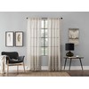 Clean Window Twill Stripe Allergy/Pet Friendly Anti-Dust Sheer Curtain Panel,