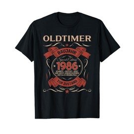 40th Birthday Man Gift 1986 not Old Classic 1986 40 Vintage T-Shirt