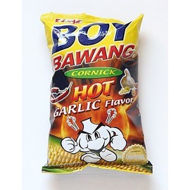 Boy Bawang Cornick Hot Garlic Flavor, 3.54 oz (Pack of 6) by Boy Bawang