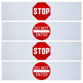 Peryiter 2 Pieces Door Guard Safety Banner 50 x 12 Inch Combination Double Sided Stop Sign Do Not Enter Sign for Bedroom Stop Sign Strip for Wandering Prevention Aid for Dementia People