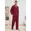 U2SKIIN Mens Button Down Pajamas Set Soft Classic Lapel Sleepwear