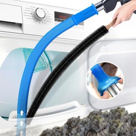 Sealegend 2 Pieces Dryer Vent Cleaner Kit Compatible with All Vacuum Cleaner, Dryer Lint Brush and Vacuum Hose Attachment with Stretch Universal Connector, Quickly Lint Remover