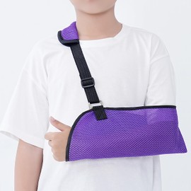 Solmyr Arm Sling for Kids, Arm Brace for Broken Fractured Bones Elbow Wrist Support, Arm Support Sling Shoulder Immobilizer for Children Shoulder Injury, Suit for Left and Right Arms, 6-11Ages Boy and Girl