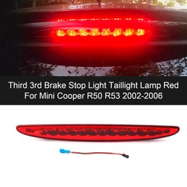 Frezon Third 3rd Brake Stop Light Taillight Lamp Red Fit For Mini R50 1st Generation hatchback/Mini R53 hatchback 2002-2006,NOT FOR 2002-2006 Convertible Coopers