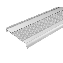 LEAF4GO Elite Micromesh 5" Gutter Covers System for Leaf Protection Featuring Stainless Steel Mesh Aluminum Gutter Guards Leaf Guards for Gutters - Made in The USA (High-Gloss White - 11"Sample)