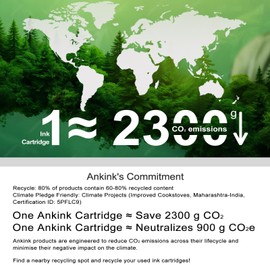 Ankink 63XL Ink Cartridges Replacement for HP 63 XL (Color 2-Pack) Work with HP63 3830 4650 4652 4655 5200 5252 5255 5258 4520 4512 1112 2132 3630 3632 4511 4510 3833 3634 2130 Printers 2 Tricolor