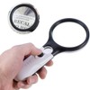 Handheld LED Magnifying Glass with Dual Lenses for Reading, Coins