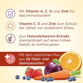 Immune Complex Multivitamin Gummies I with Vitamin C and Zinc High Dose Strengthen Immune System I Cherry and Grape Flavour I 3 Months Supply I Vitamin Gummies - with Vitamin A C D E and Zinc I Pack of 90