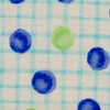 Pearl 092923 Glasses Case Semi-Hard Magnetic HA140 Dot Plaid Blue