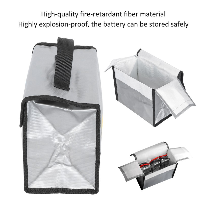 3/4 Lithium Battery Safe Bag General ExplosionProof Fireproof Lipo Battery