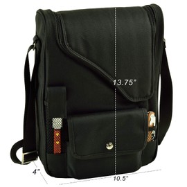 Picnic at Ascot Original Insulated Wine and Cheese Cooler Bag - Designed, Assembled & Quality Approved in the USA