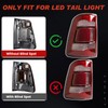 LED Tail Lights Red Cover w/o Blind Spot Compatible With