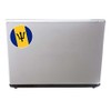 2 x 10cm Barbados Flag Vinyl Sticker Decal Laptop Travel