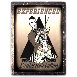 BARBER SHOP metal sign BEAUTY SALON hair salon VINTAGE style wall display 015