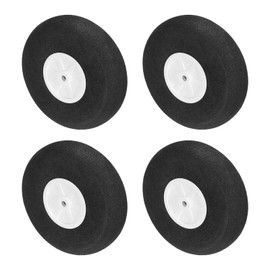 MECCANIXITY RC Airplane Wheels 3" OD x 0.83" T Aircraft Sponge Wheels Foam Wheels Replacement for DIY RC Model Plane 4 Pcs