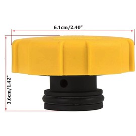 Bohaner Radiator Expansion Water Tank Cap Radiator Coolant Water Header Tank Pressure Cap Tank Cover Radiator Cap 1304677 for Opel Astra F-G-H Corsa D Meriva