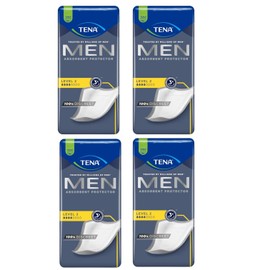 Tena for Men Level2 Guard for Men - Super Absorbency Incontinence Protector (4 Pack of 80 Count)