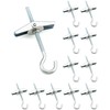 QWORK Ceiling Hooks, 12 Packs 3-9/16" Spring Toggle Wing Bolts