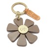 IL BISONTE Key Ring, Keychain, Leather, Genuine Leather, Cowhide Leather,