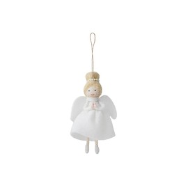 CGB Giftware | Light Haired Felt Angel Hanging Decoration | Tree Decoration | Angel Decoration | Joy To The World | GB08136