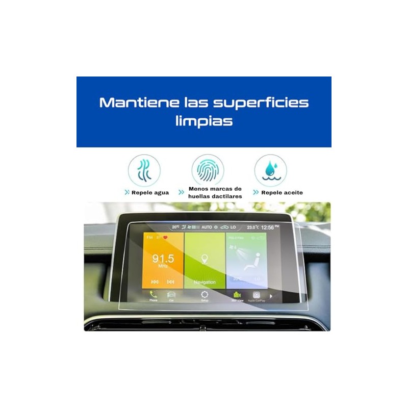 GV TECH Protector de pantalla de cristal Templado 10.1 pulgadas