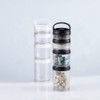 Stackable Snack Containers for Kids and Adult, 4 Stackable Snack