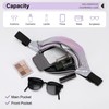 DTGN Holographic Fanny Pack for Women, Cute Waist Belt Bag,