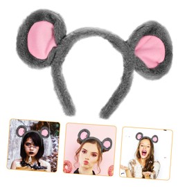 Beavorty 2pcs Cute Mouse Ears Hairband Lightweight Animal Ear Headband for Party Favors Cosplay Masquerade Graduation Theme Costume Accessory