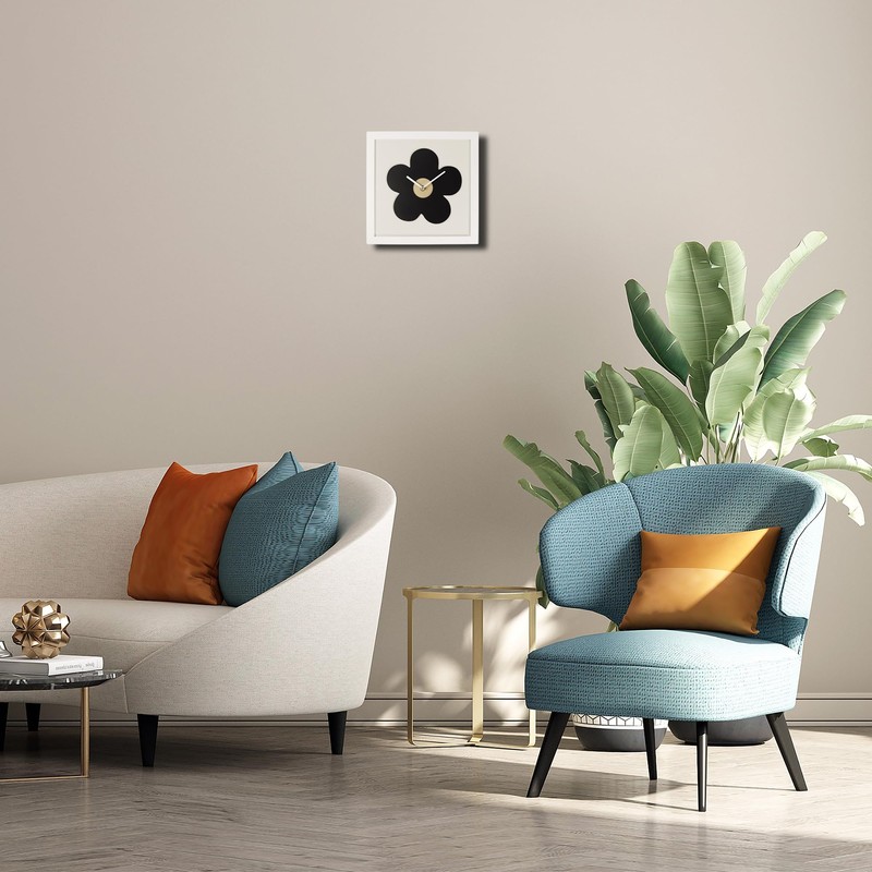 SPIRIT Wall Clock, Black, One Size