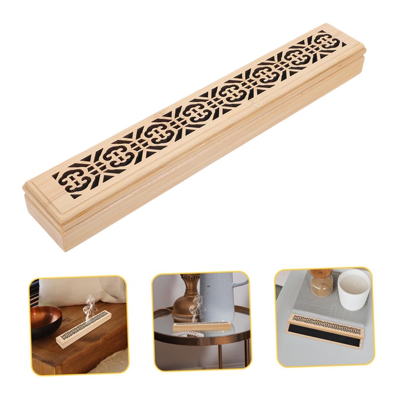 Bamboo String Incense Box - Elegant Incense Holder for Sticks