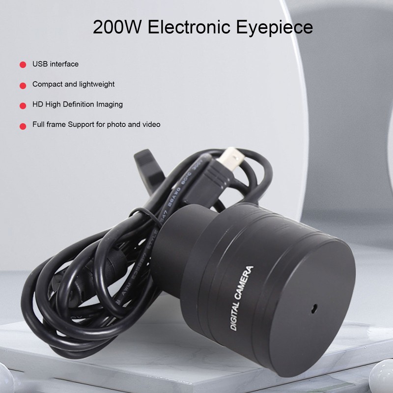 Telescope Electronic Eyepiece Aluminum Alloy 2MP HD USB Interface Color