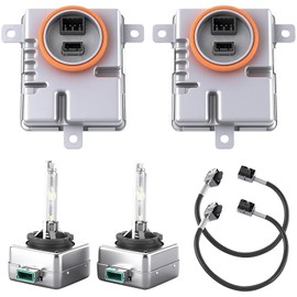 W003T21971 Xenon HID Ballast Headlight Control Unit with D3S Bulb Kit Compatible with 2011-2021 for Chrysl-er 300 Replace 68170821AA 8K0941597 Computer Headlight Ballast D3S 35W Headlamp Bulb