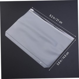 Angoily 12PCS Zipper Storage Bags Translucent Document Organizers with Zip Closure for Easy Access for Office Study Travel and Home Use