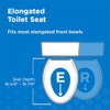 Gerber Elongated Toilet Seat with Cover, Soft Close, No Slam,