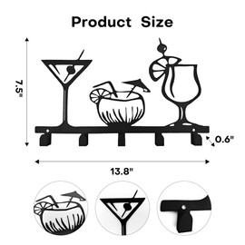 Xedatric Space-Saving Kitchen Towel Hooks Set - Decorative Wall Hooks for Utensils & Aprons,Modern Kitchen Accessories Decor