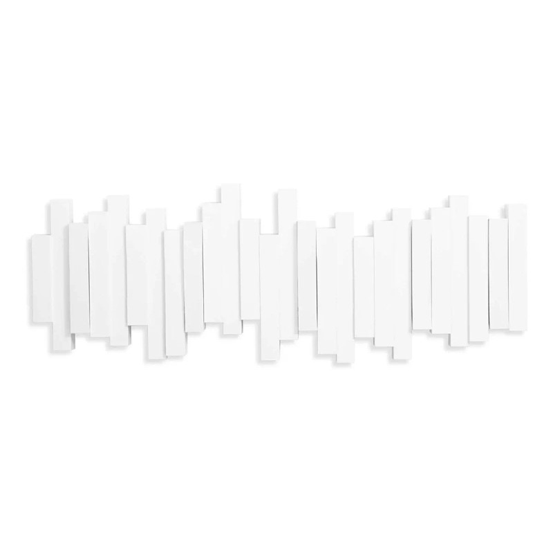 Umba Perchero Colgador Con 5 Ganchos Abatibles Color Blanco