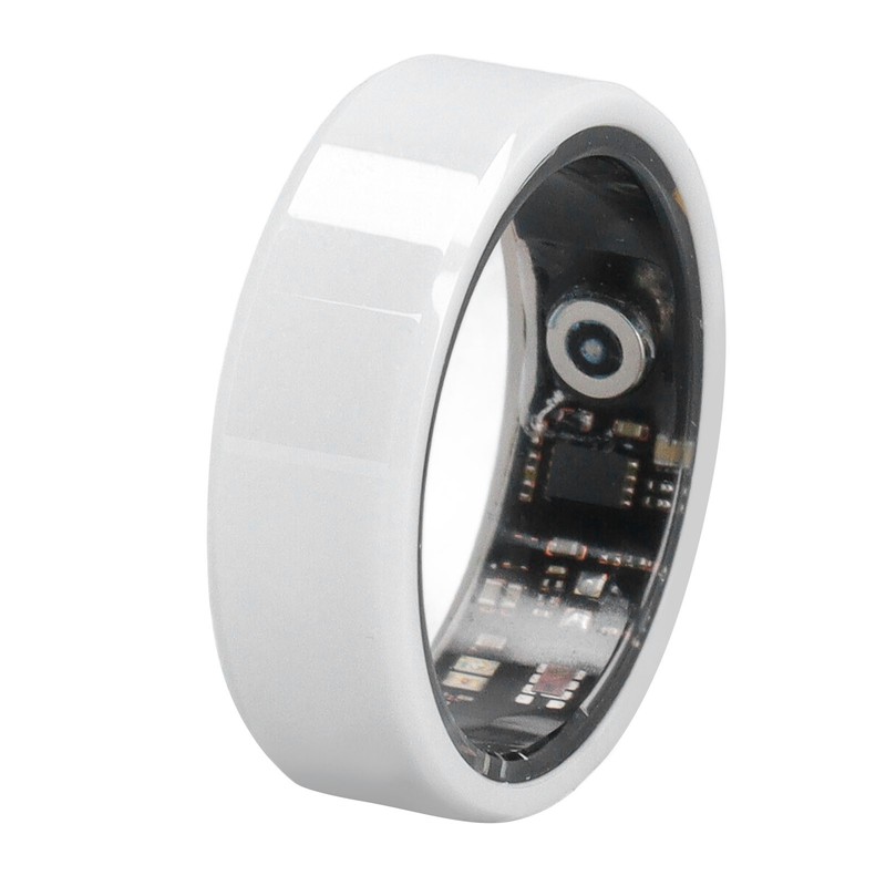 Smart Ring White IP68 Waterproof BT Pedometer Sleep Monitoring Rechargeable