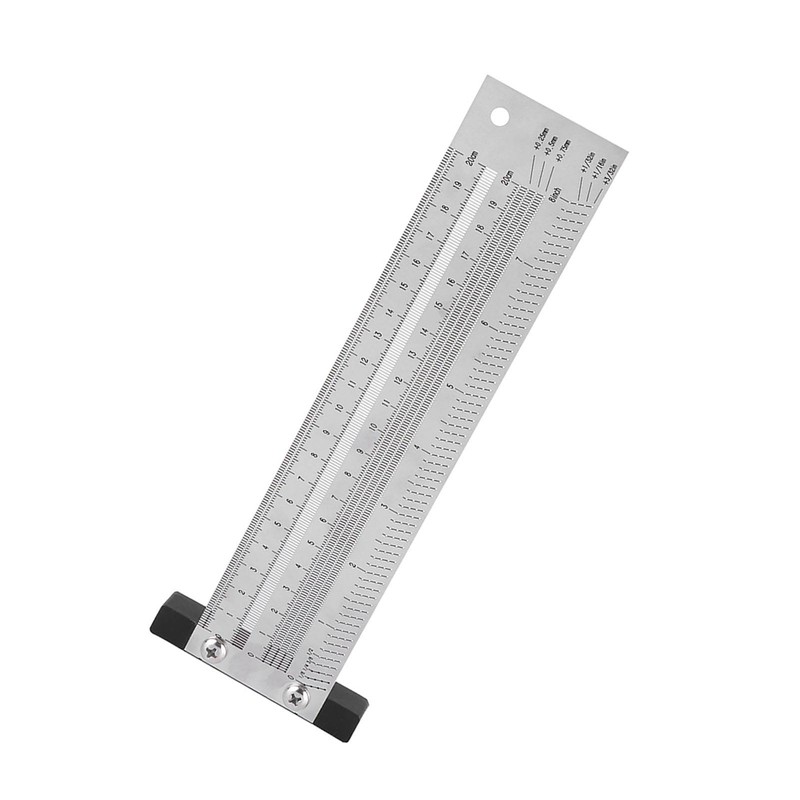 Ultra Precision Marking Ruler Stainless Steel Woodworking Scribing Ruler Gauging