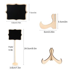 YUANGUNGUN Mini Chalkboard Signs Set of 10 Food Labels for Party Buffet Wedding Table Number Message Board Event Decoration Perfect Food Signs for Buffet and Party Decor