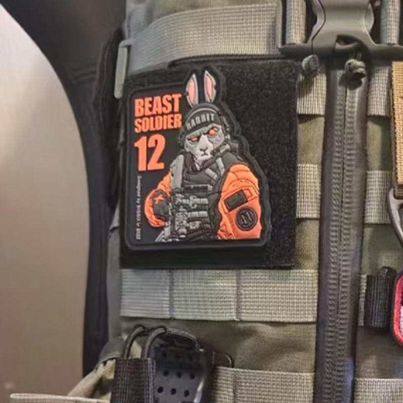 2 Pcs Hook and Loop Tactical Patch Display Board, 10cm