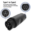 Aiskooc Type1 SAE J1772 to Type2 IEC62196 Charging Adapter 16A/32A