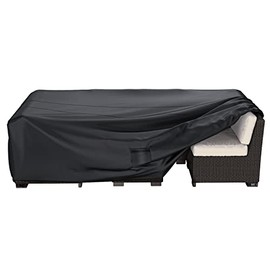 Mrrihand Patio Furniture Set Cover Waterproof 600D UV Protection Table and Chair Cover Heavy Duty Windproof 111"X74"X28.3"