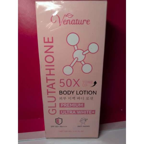 Unbranded Venature Glutathione Body Whitening Lotion 50X Tone Up with