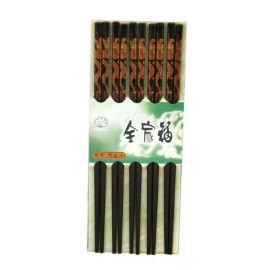 Asian Home 10 (5 Pairs) Chopsticks w. Dragon Painting
