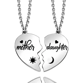 Mother Daughter Necklace Set for 2 Mom Gifts for Mothers Day Birthday Wedding Daughter Graduation Gift from Mom Matching Mama and Me Necklace Thank You Appreciation Gifts Mother Mum Mommy Present Idea