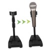 Kisangel Adjustable Desktop Microphone Stand with Table Clamp Rotating Mic
