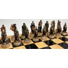 HPL Skeleton Slayer Fantasy Gothic Skull Chess Men Set -